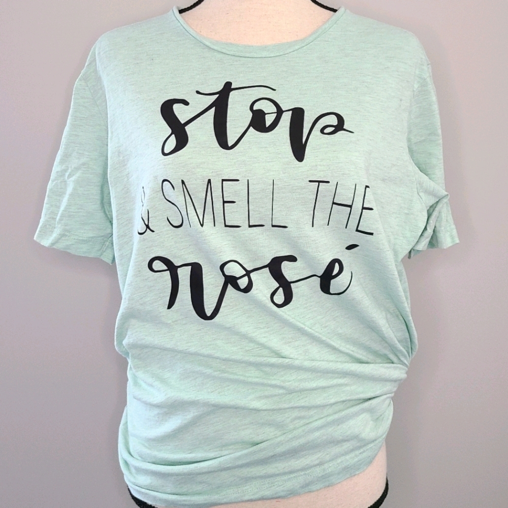 🍉 Rosé Canvas Custom Cotton Shirt Mint Large